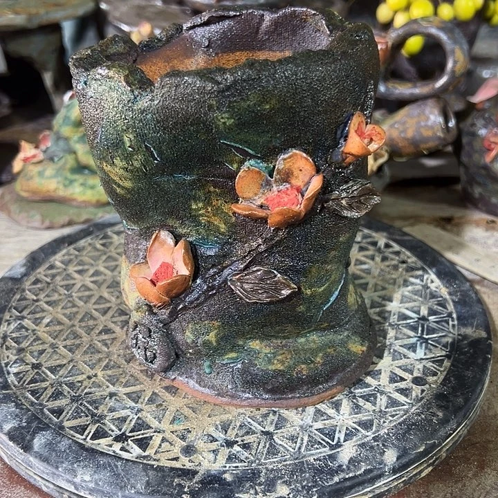 无孔新店福利手工粗陶高温花盆