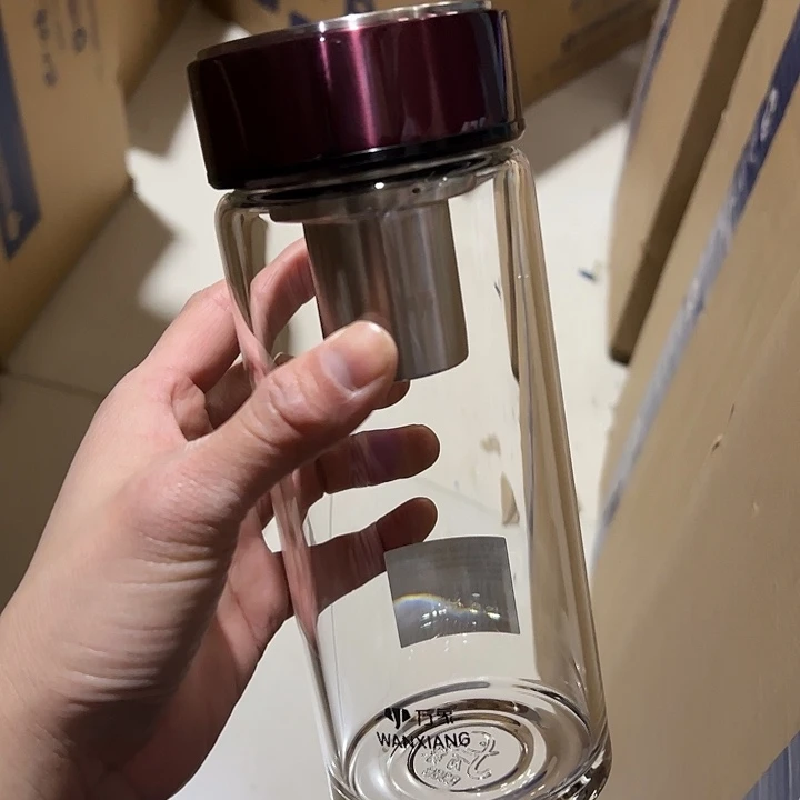 U266-75-560ml  单层烫手  酒红  杯套