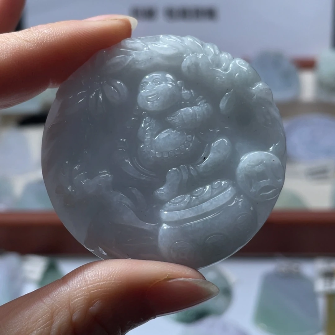翡翠未镶嵌颈饰翡翠23