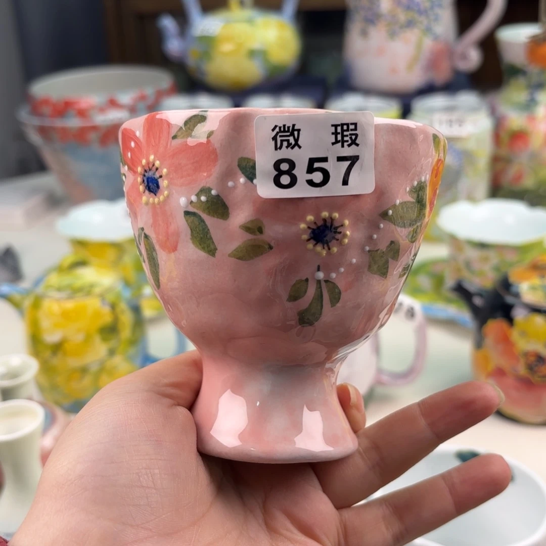 景德镇手绘高温釉下彩陶瓷茶具