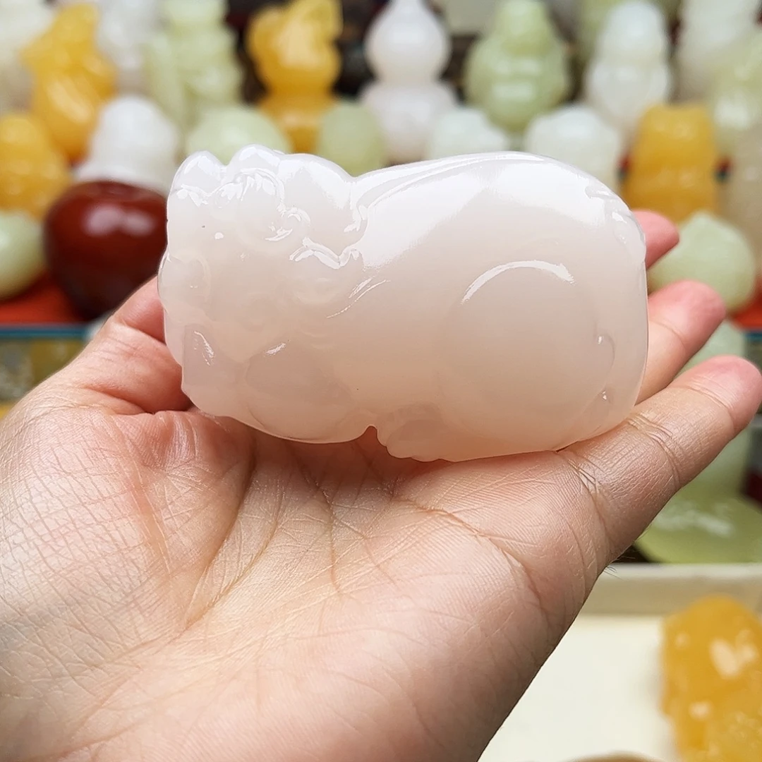 ℳ****石材貔貅手吧摆件