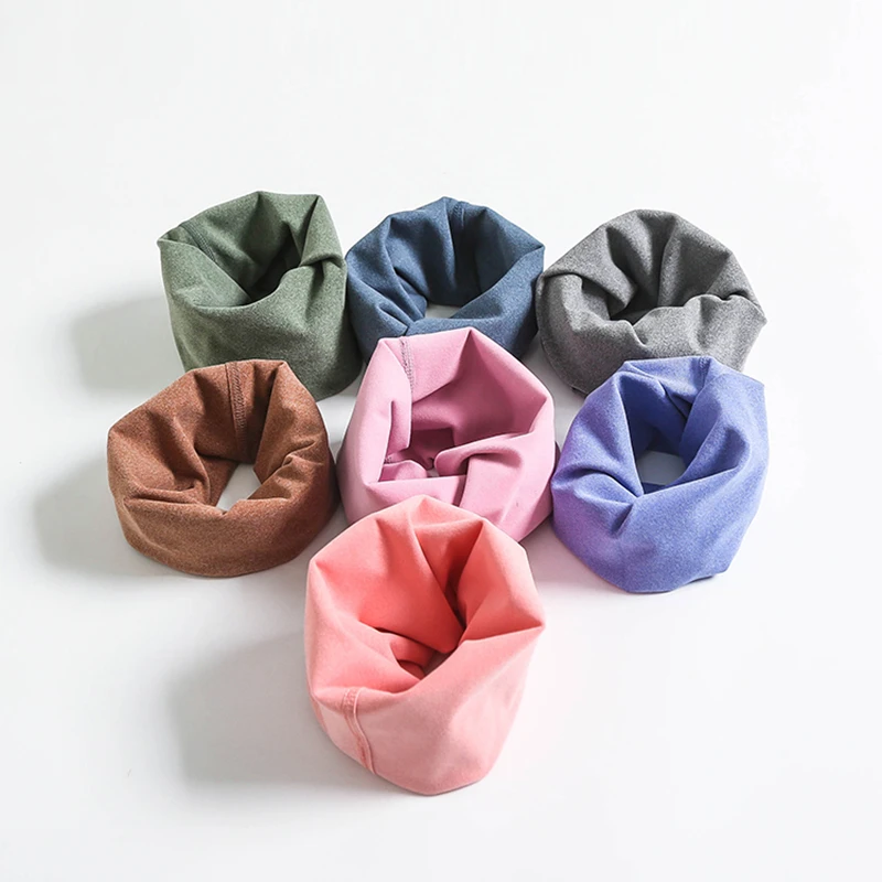 儿童均码秋冬套脖围巾一条颜色随机舒适简约保暖