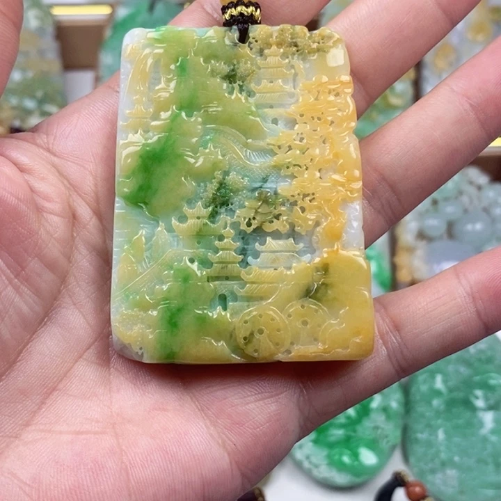 翡翠未镶嵌吊坠(不含链)