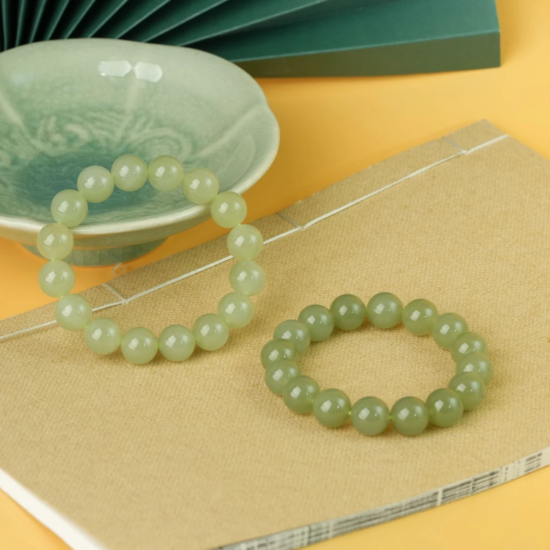 【小北严选】和田玉单圈圆珠手串约11mm+【多样性发一件】-AH10X968