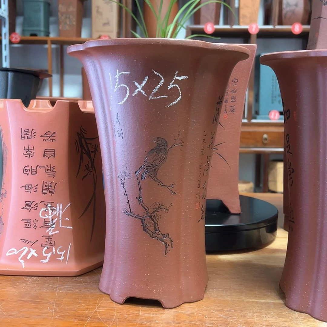 一***.花盆紫砂周之夏精品紫砂花盆