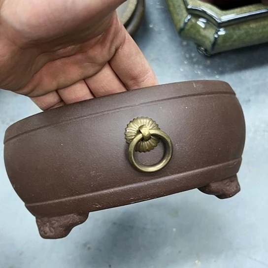 紫砂花盆漂亮漂亮