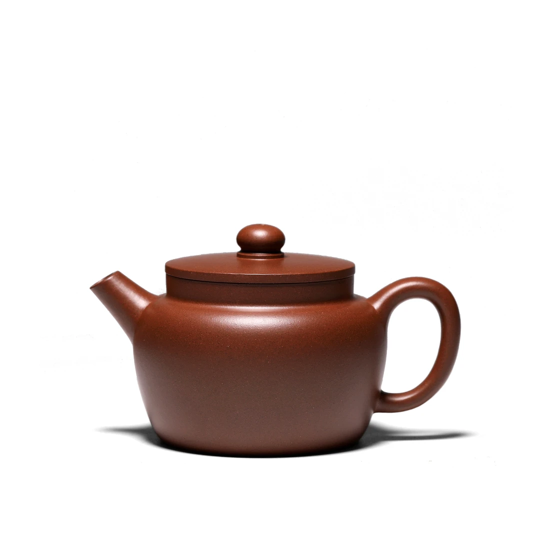 方寸堂精工自产 桑扁壶 原矿紫泥 150cc 宜兴手工紫砂壶