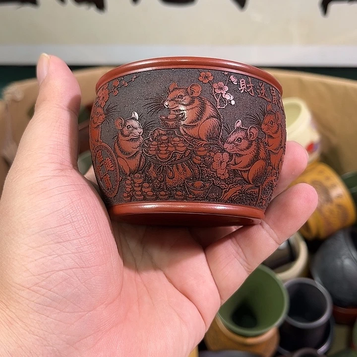 茶杯紫砂全手工紫砂主人杯