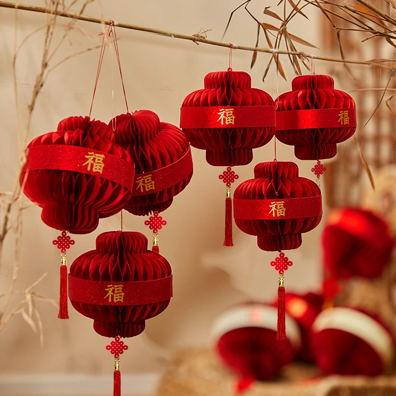 新年灯笼挂饰装饰马年福字挂件2026新款过年树上装饰春节氛围布置