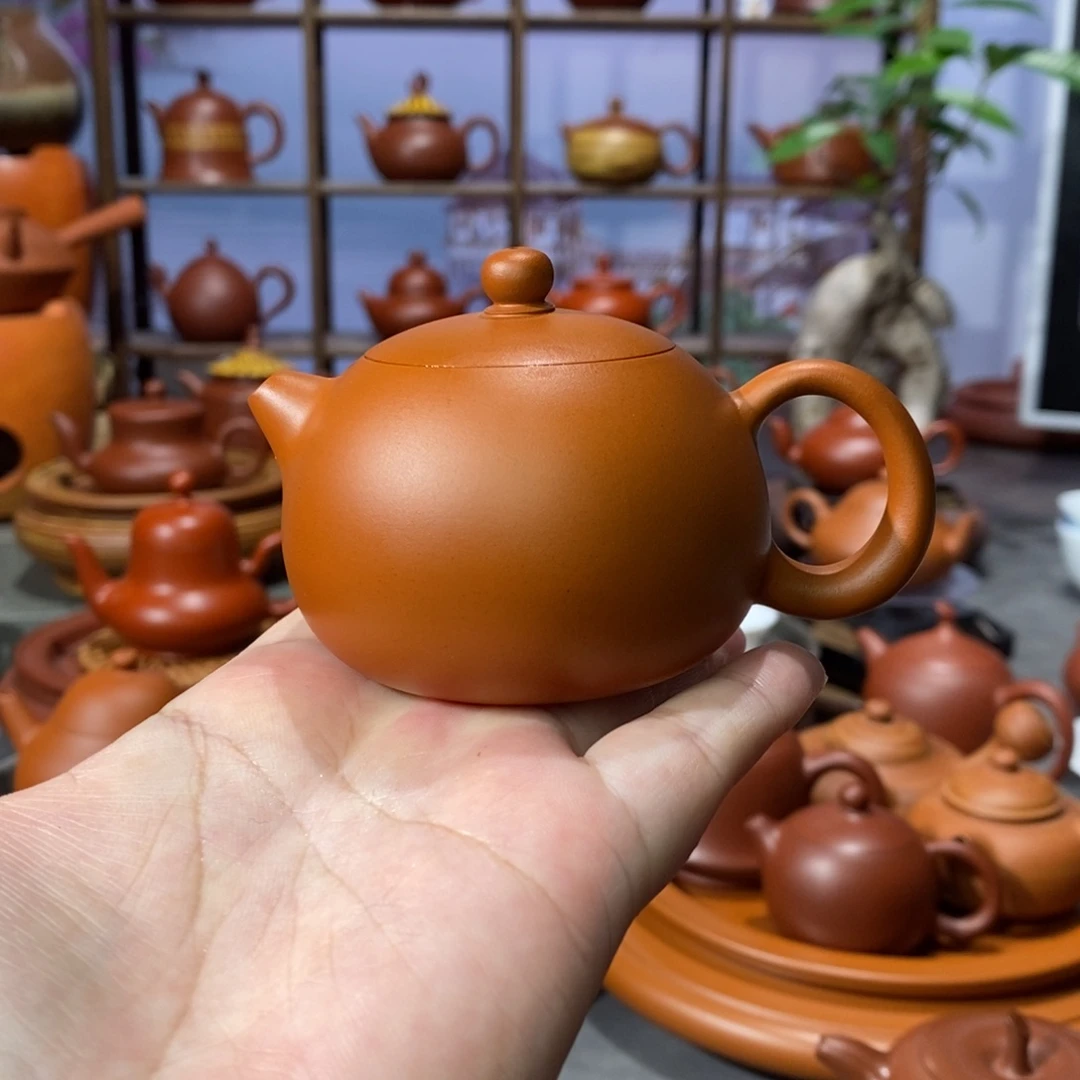 茶壶朱泥福利款潮州鸡蛋西施壶105cc