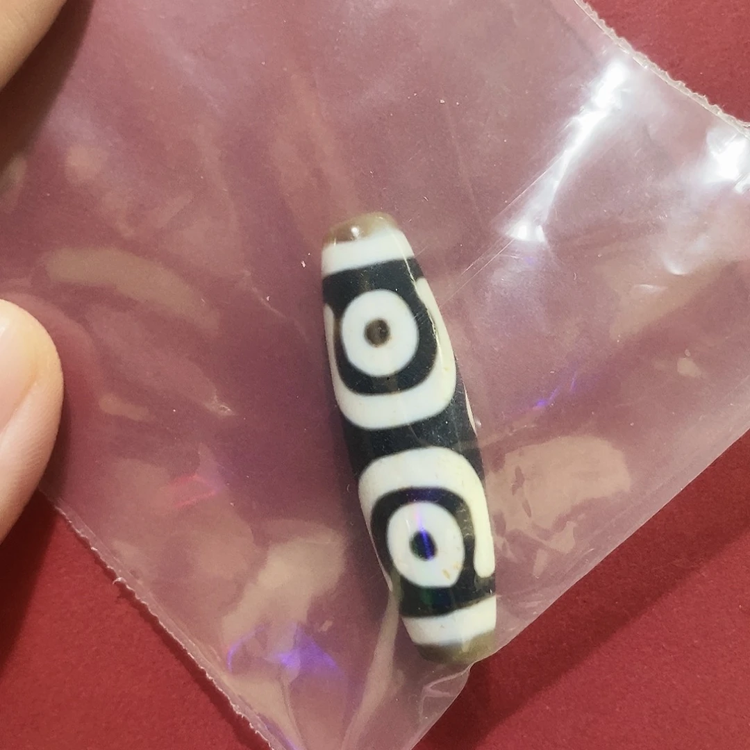 *****玛瑙/玉髓（覆膜）颈饰未镶嵌行运无覆膜三眼
