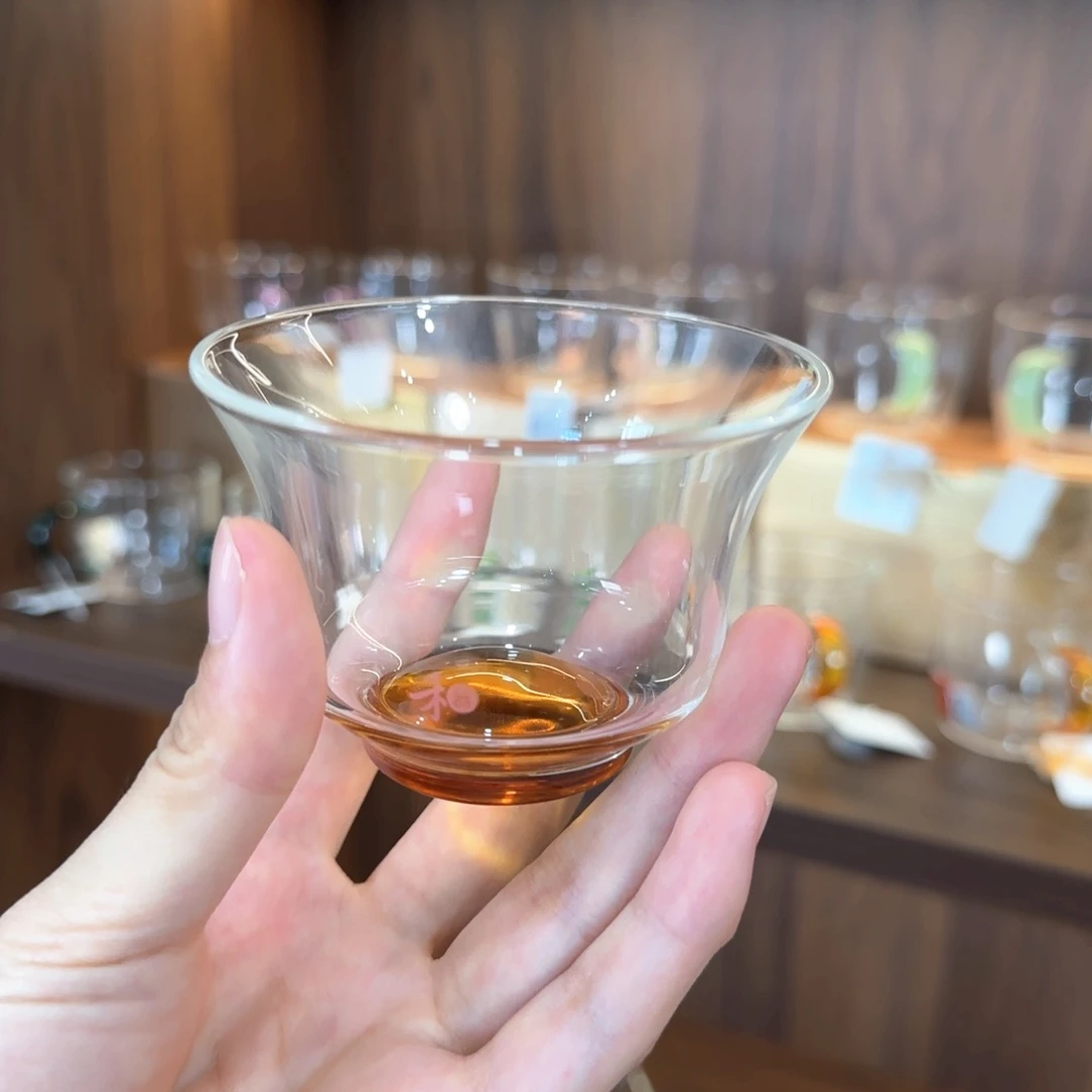 禾器清杯琥珀色粉金标