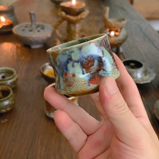 【闪购商品】杯墨**小福泥陶艺茶几风