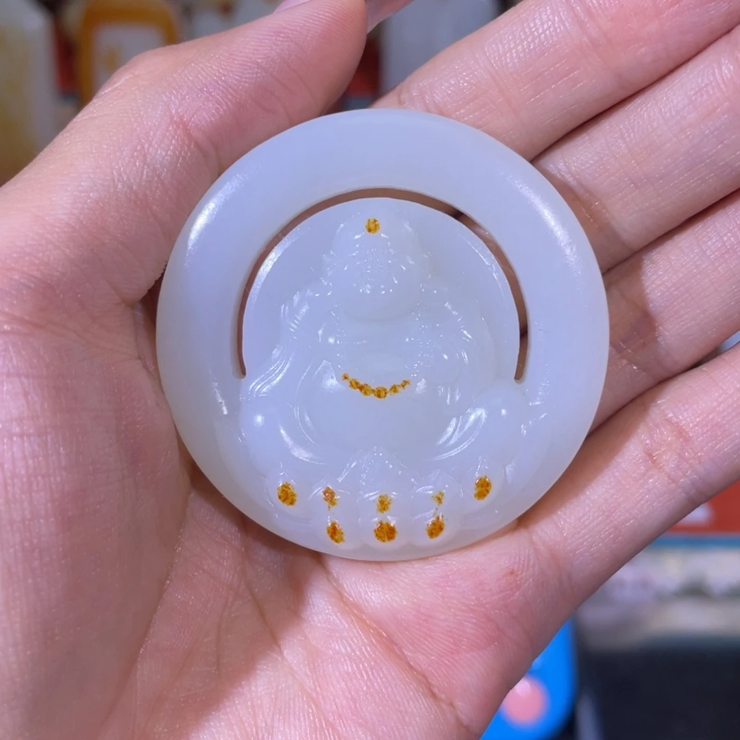 往***。未镶嵌和田玉挂件