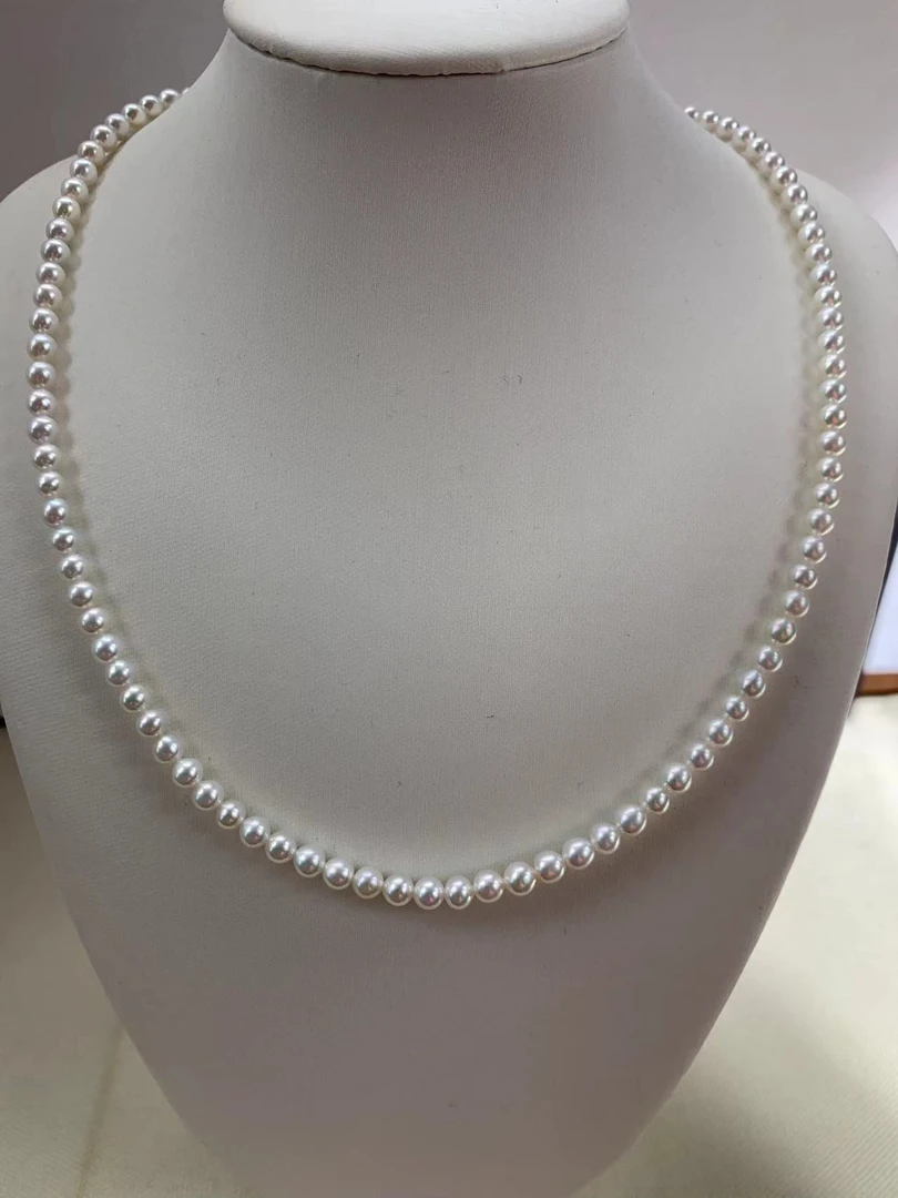 4 MM强光近正圆银扣时尚百搭白色简约经典仙女