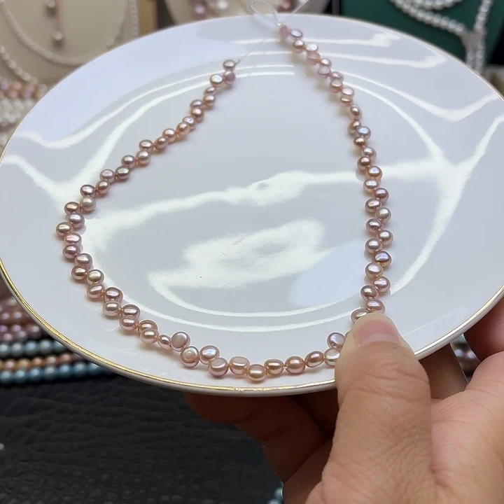 淡水珍珠合金耳饰