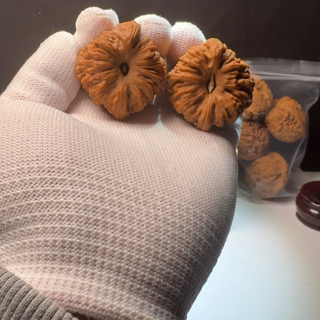 文玩核桃把件1号链接拉丝深凹窝头40-37-38