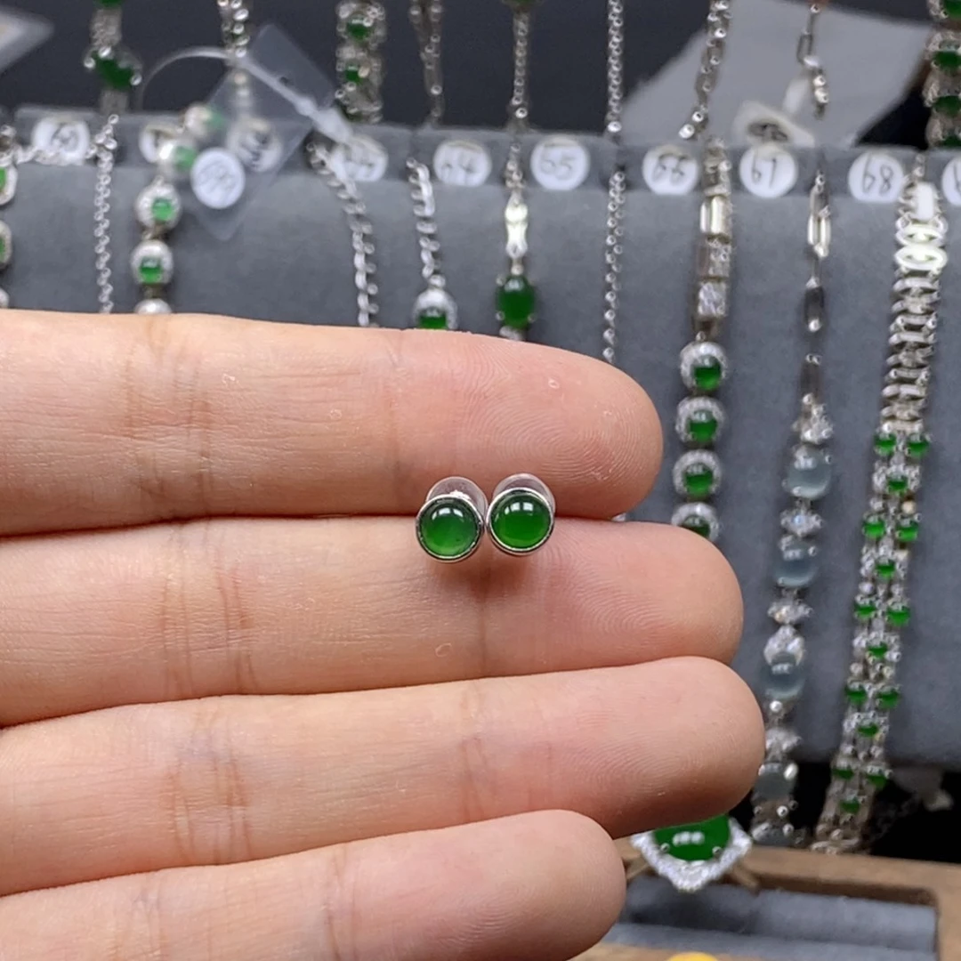 翡翠银S925镶嵌颈饰夕*窈