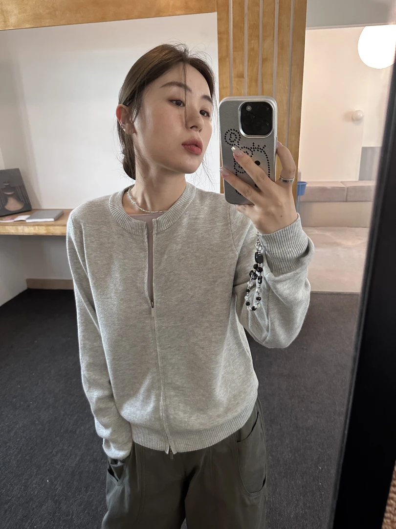 【ZHANGDAYUN】44321#【Ins博主老钱棒球针织开衫】