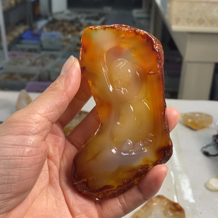 玛瑙/玉髓吊坠(不含链)未镶嵌