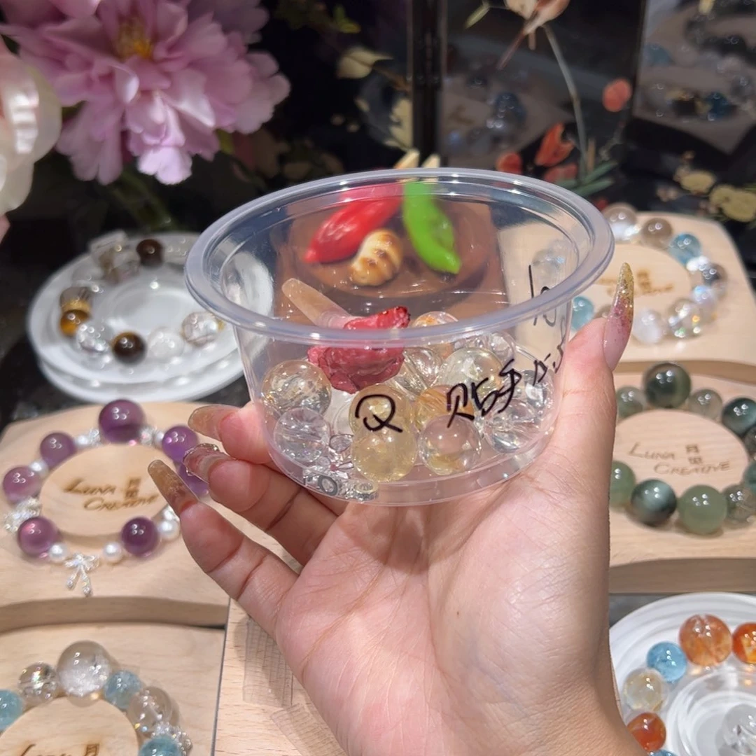 烟晶手链银S925镶嵌Q*?水晶