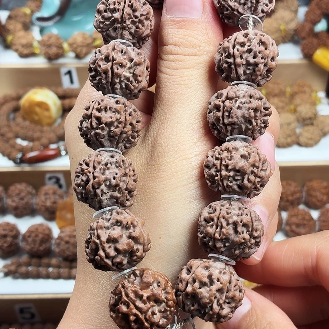 金刚菩提手串稀有精品梅花粗筋蜂窝