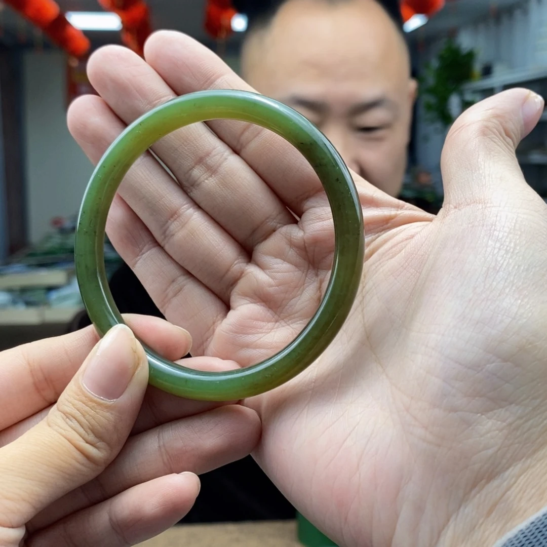 和田玉手镯未镶嵌60