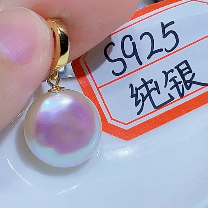淡水珍珠银S925镶嵌颈饰