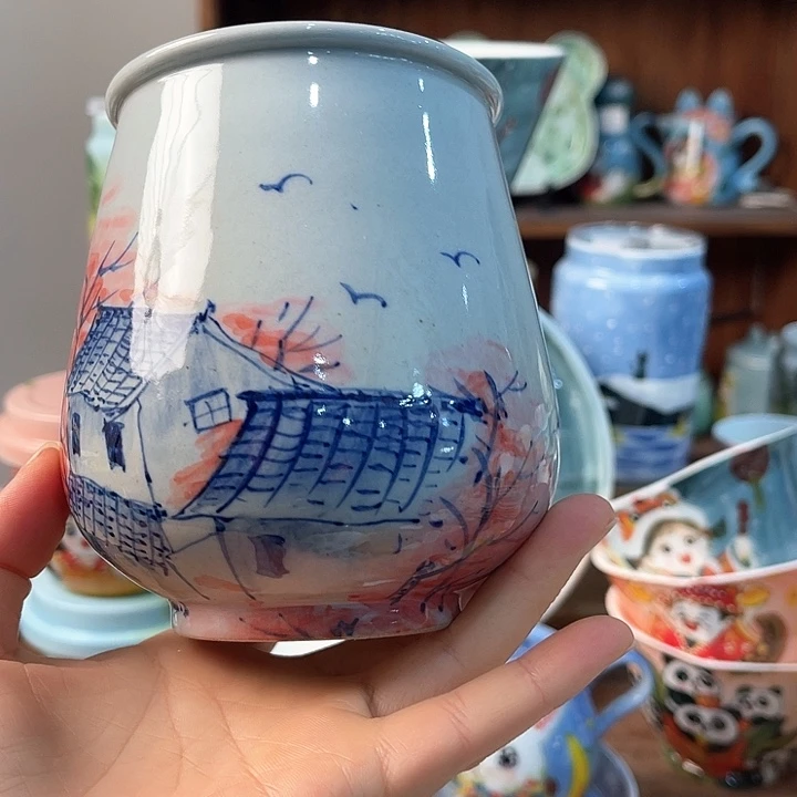 陶景德镇釉下手绘陶瓷