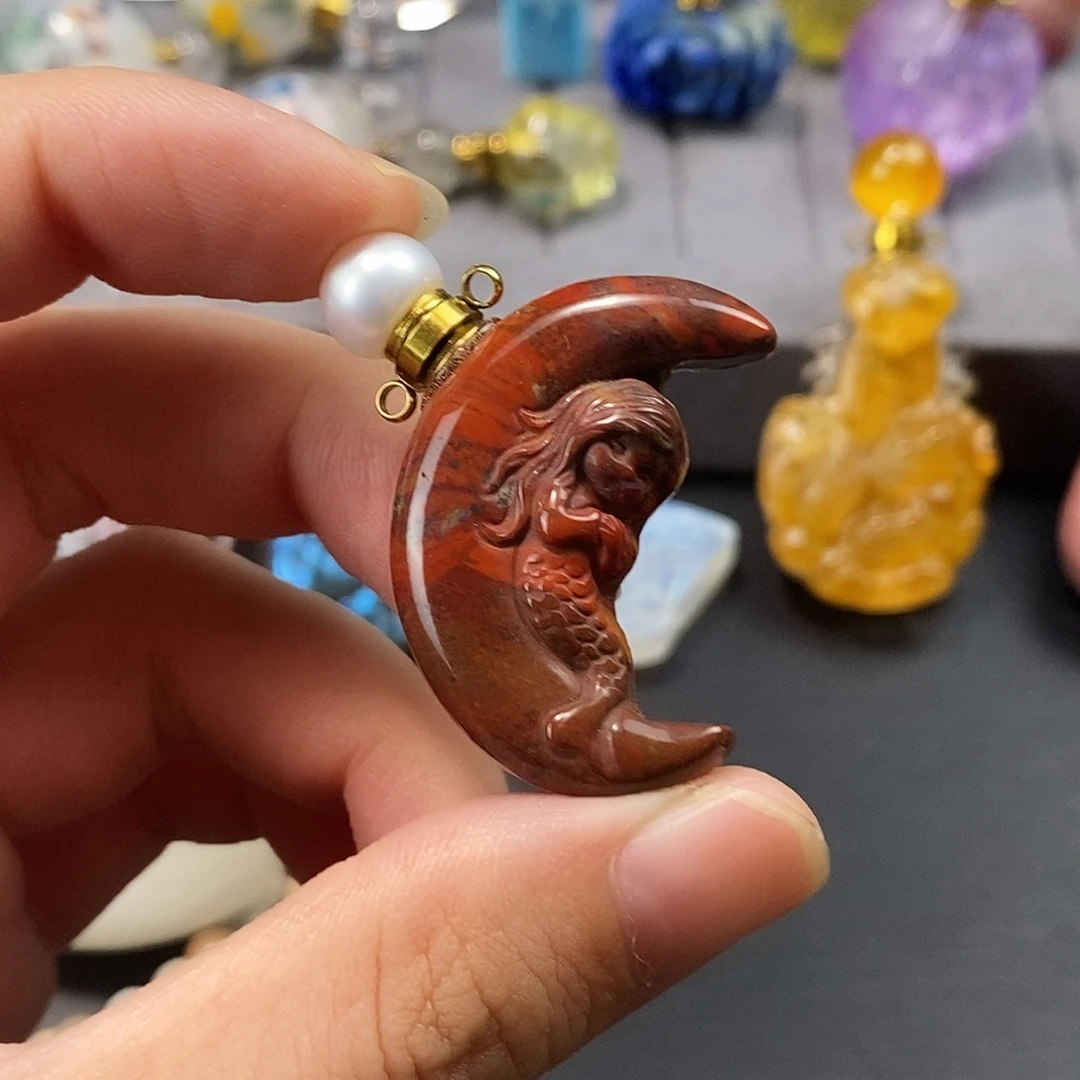 合金查罗石珠宝半成品香水瓶