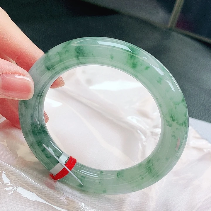 翡翠未镶嵌手镯缅甸天然a货翡翠手镯58号