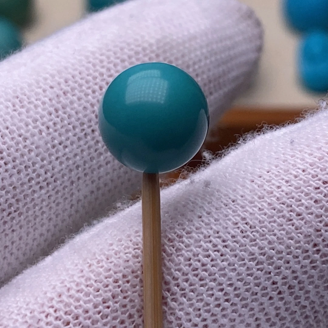 绿松石未镶嵌绿松石圆珠9.8