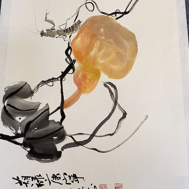 国画纯手绘国画写意作品45*68