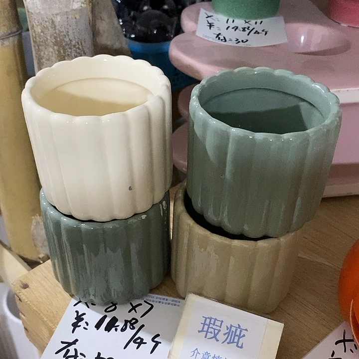 紫砂花盆多肉瑕疵盆有孔。