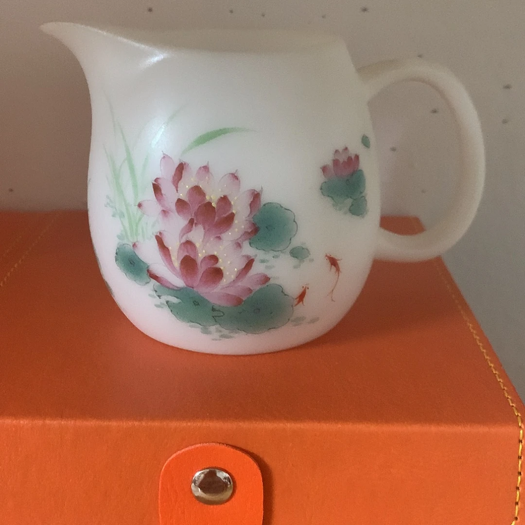 冰种素烧手绘公道杯