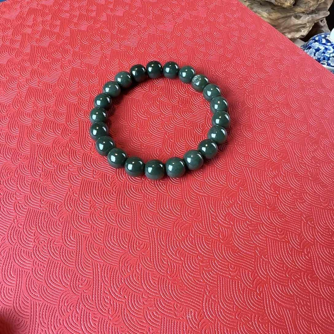 和田玉（青玉）未镶嵌手链