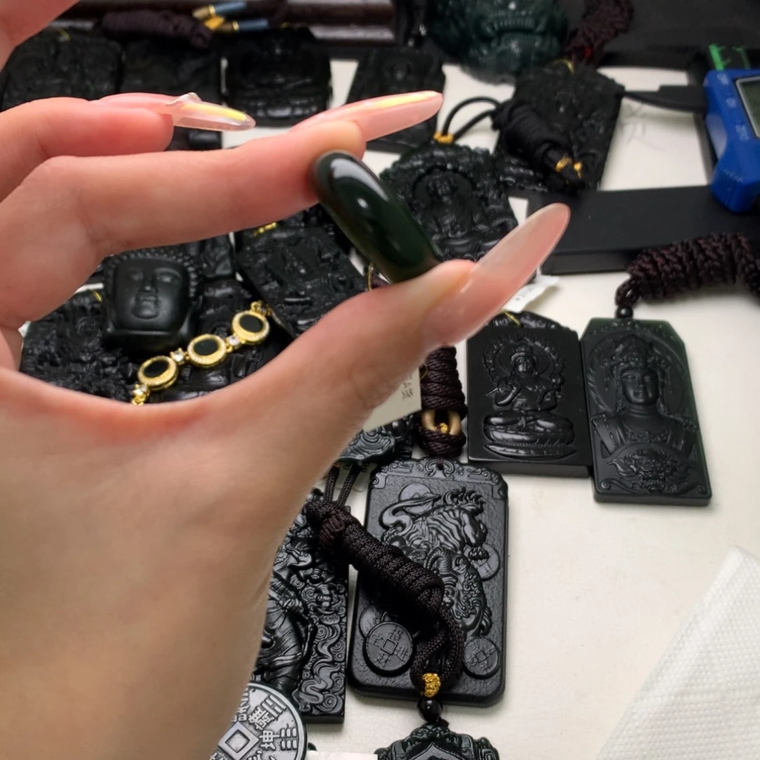 天然a货钢琴黑挂件