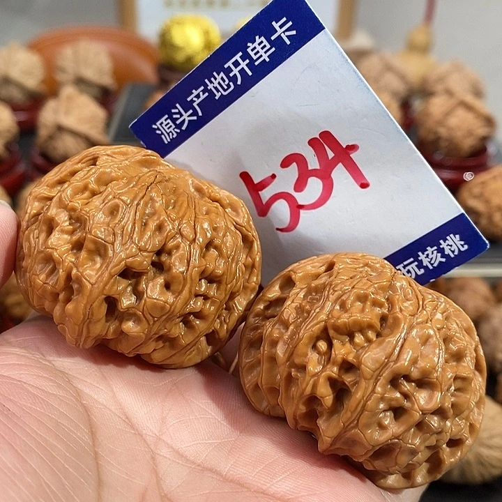 文玩核桃把件45手盘肉球苹果圆534号