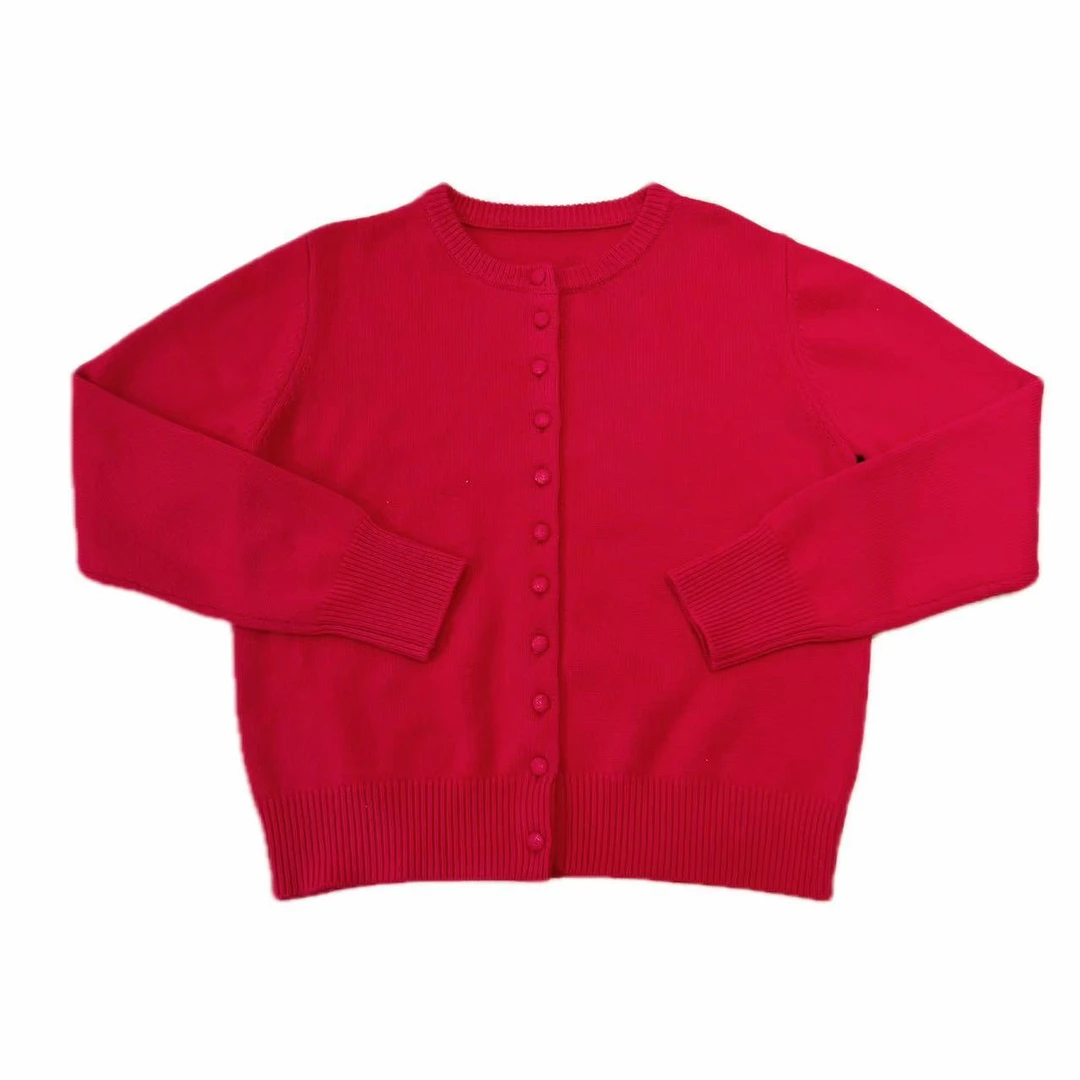 【秀秀新品】新年款包扣新年红本命红羊毛毛衣（建议手洗）