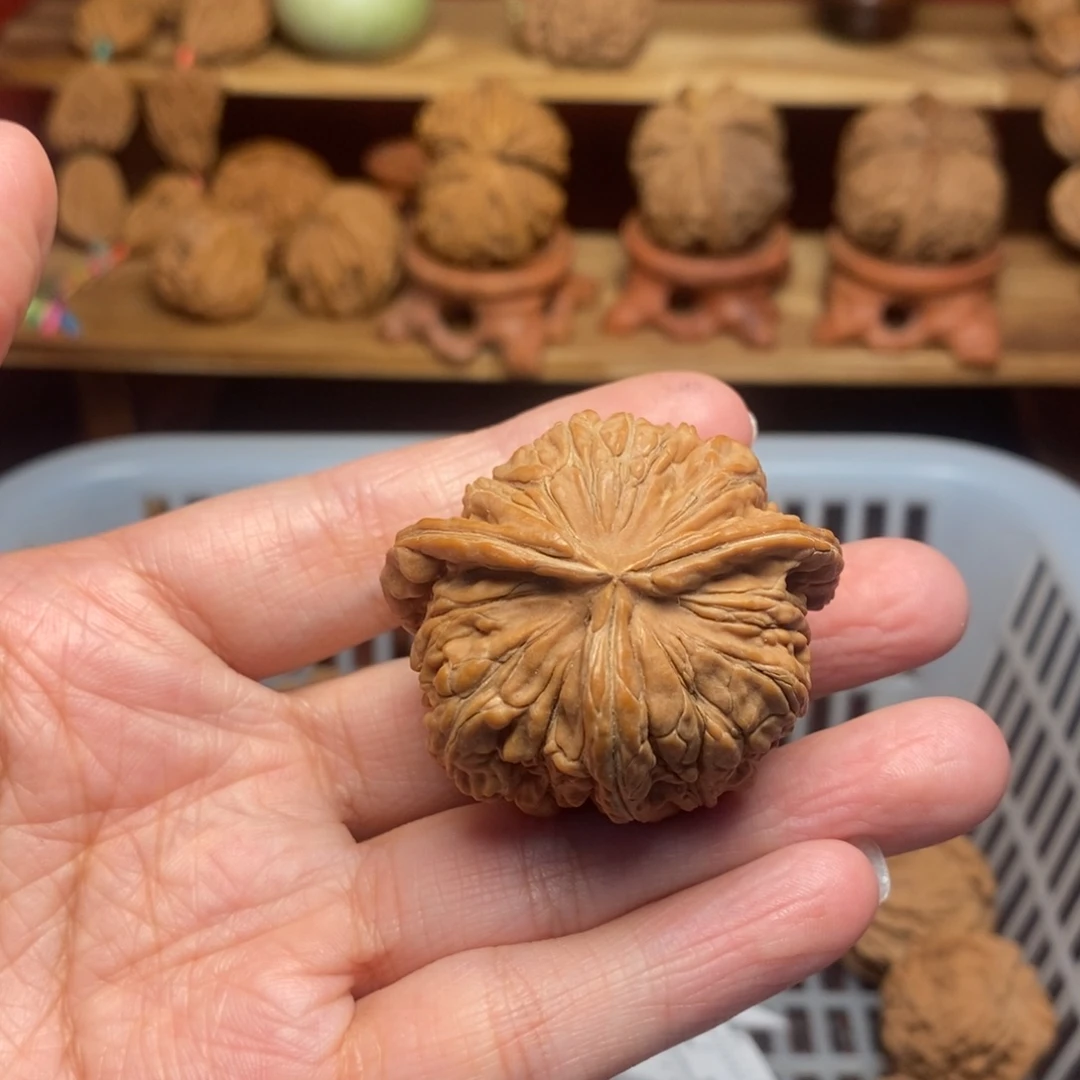 清***人文玩核桃把件文玩