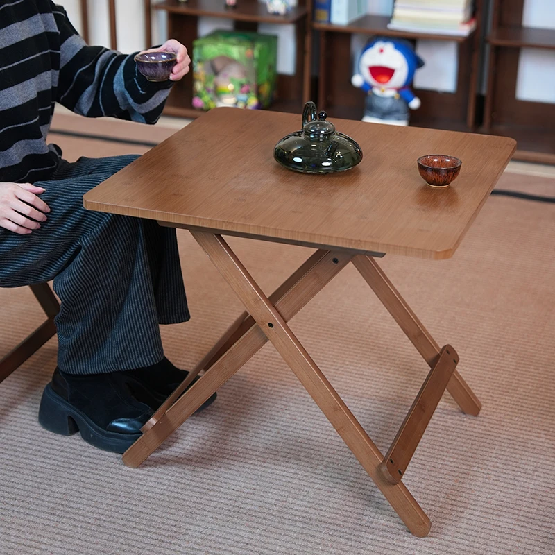 【60折叠桌】平板可折叠方桌家用吃饭桌休闲桌oy