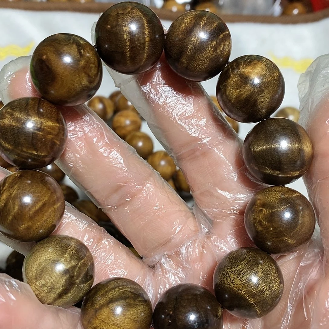 金丝楠欧****桑小叶2.0手串花温