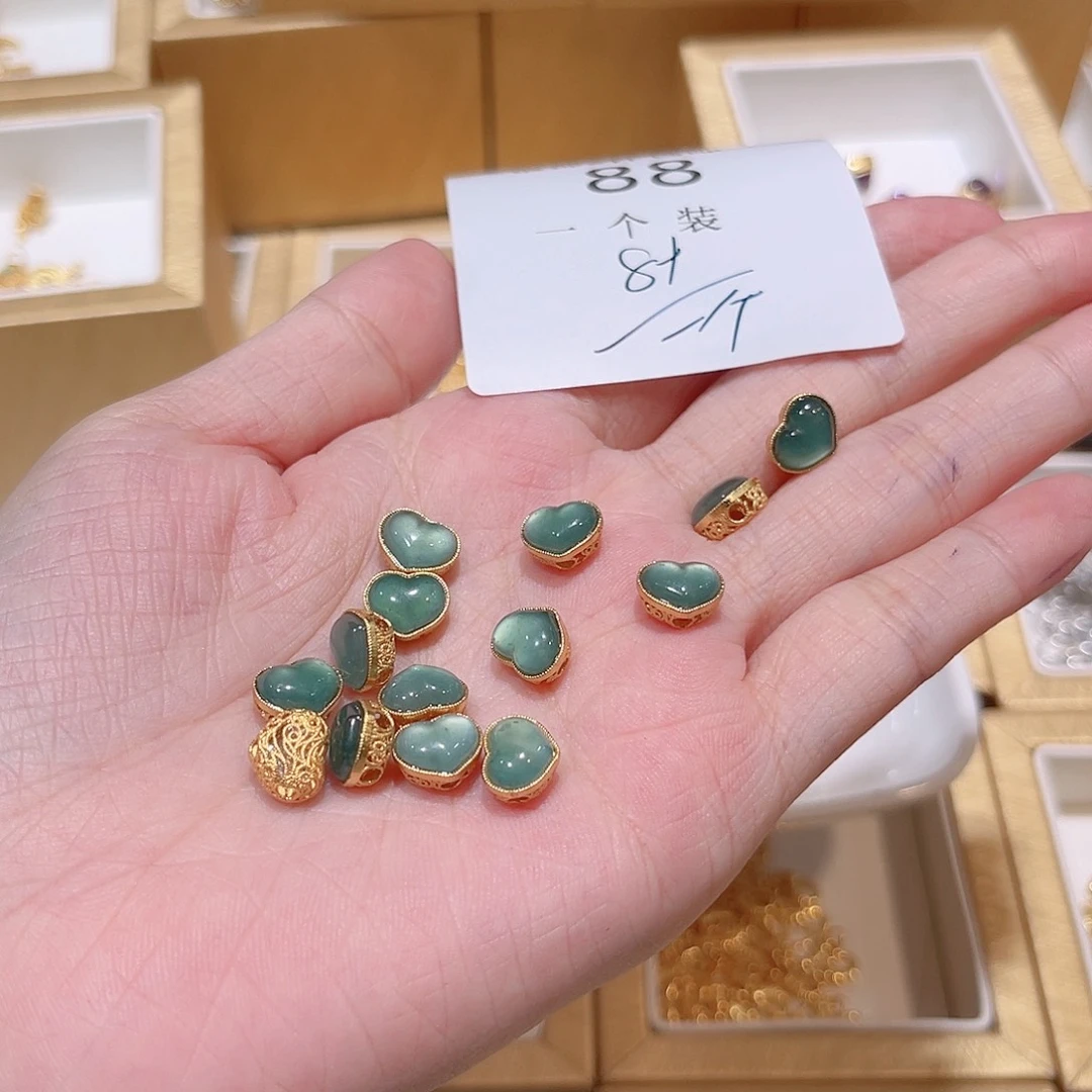 水晶银S925镶嵌珠宝半成品88 。