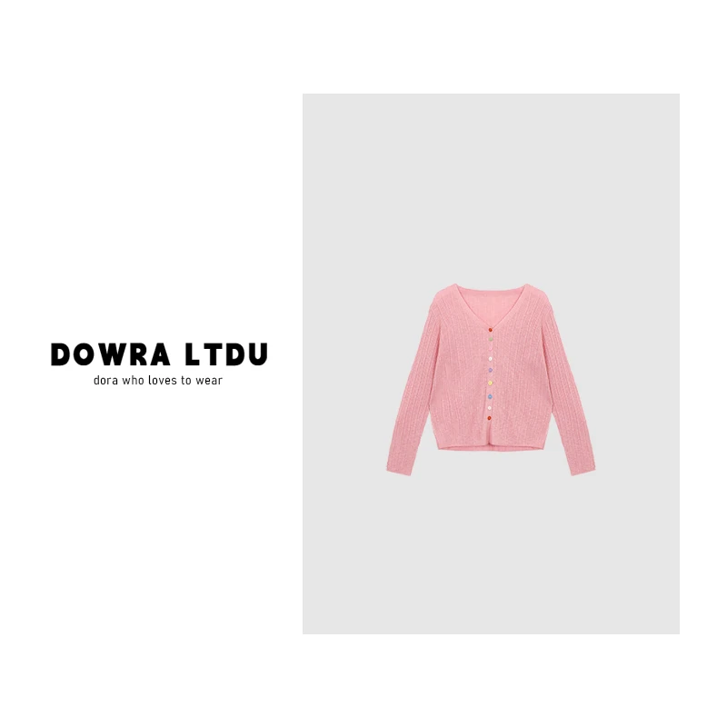 朵拉【】2024年冬季新款圆领爱心长袖针织开衫 XYZ-3367