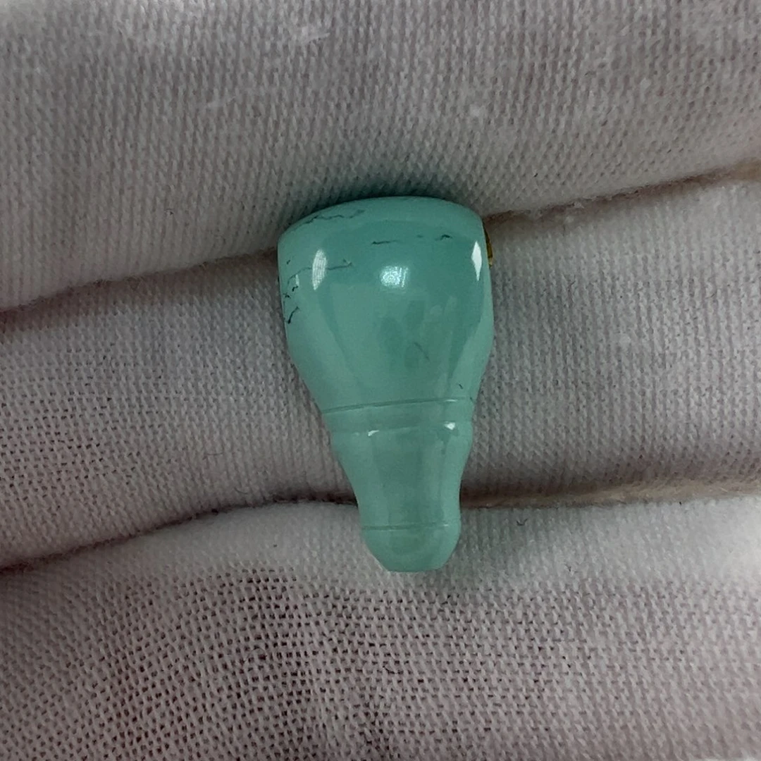 未镶嵌绿松石三通9.7x8.6x17.5mm