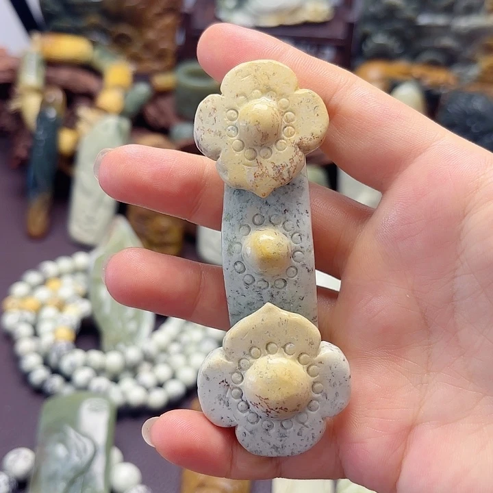 岫岩河磨玉（透闪石质玉）未镶嵌挂件