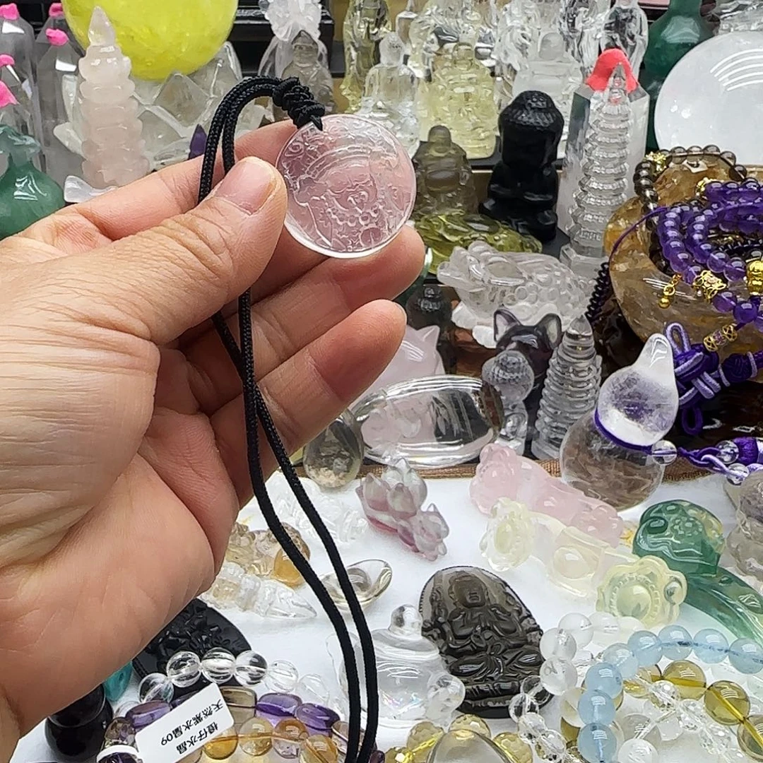 车挂水晶未镶嵌摆件