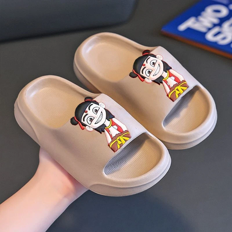 亲子EVA哪吒拖鞋儿童男女童洗澡室内小孩卡通居家防滑夏季新款