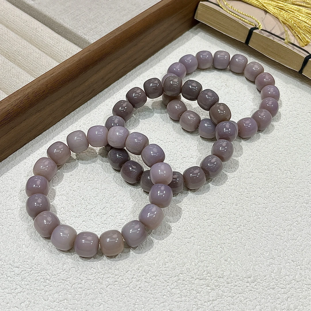 烟紫玫瑰老型桶菩提手串12*11mm    D-A520045