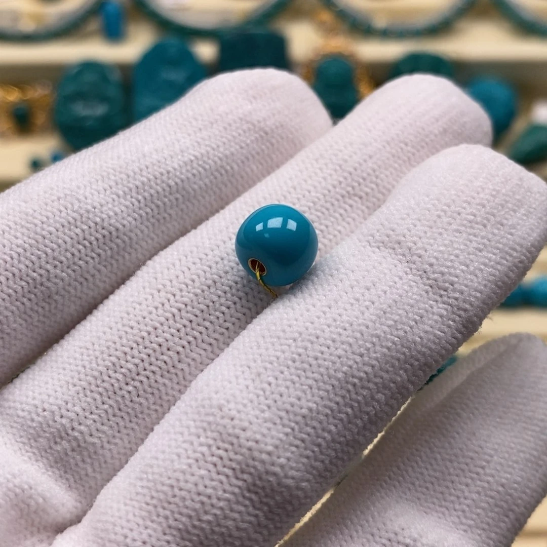 未镶嵌绿松石珠宝奇石8.6x7.3mm